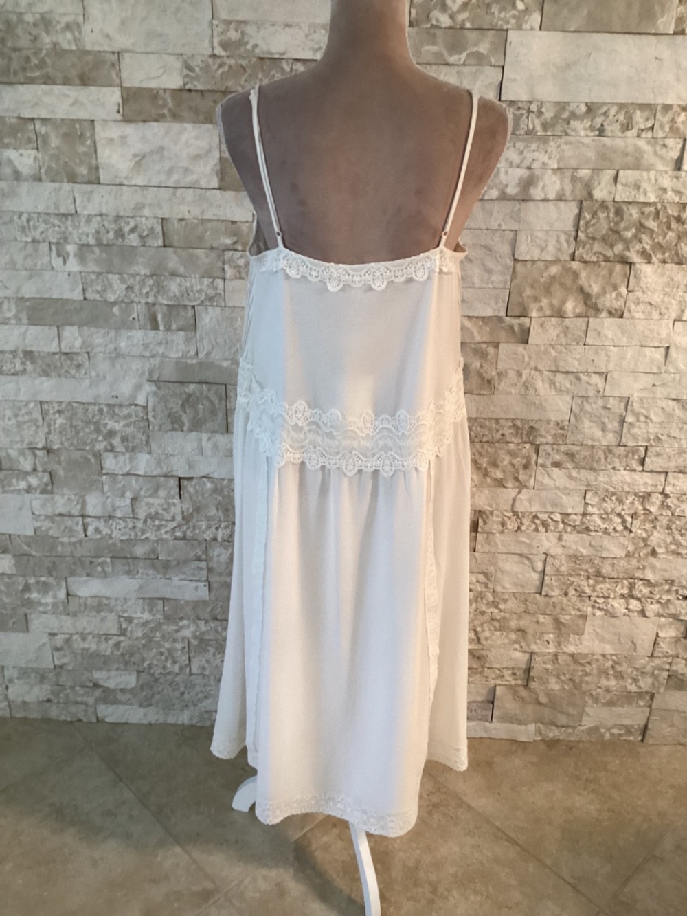 Caroline Constas white lace maxi slip dress (NWT) - Picture 9 of 16